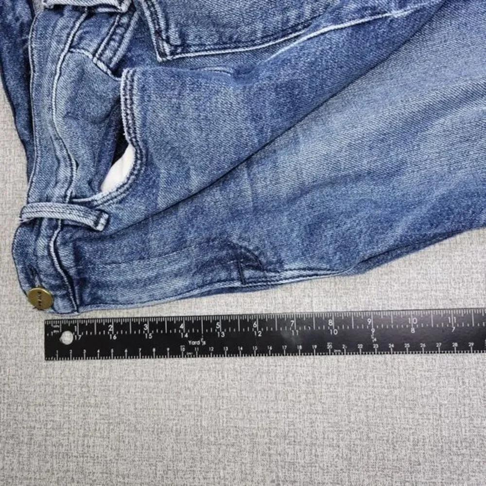 Frame Le High Skinny‎ Jeans Women 27 Blue Raw Hem